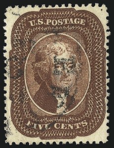 Sale 1084, Lot 3132, 3c-5c 1857-60 Issue (Scott 25-30A)