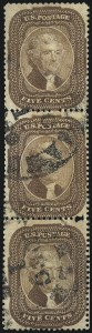 Sale 1084, Lot 3139, 3c-5c 1857-60 Issue (Scott 25-30A)