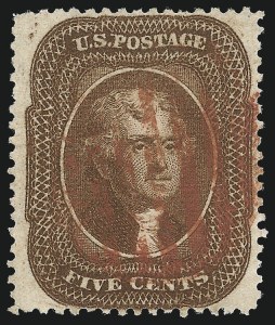 Sale 1084, Lot 3141, 3c-5c 1857-60 Issue (Scott 25-30A)