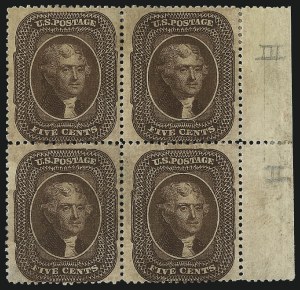 Sale 1084, Lot 3144, 3c-5c 1857-60 Issue (Scott 25-30A)