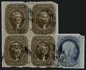 Sale 1084, Lot 3147, 3c-5c 1857-60 Issue (Scott 25-30A)