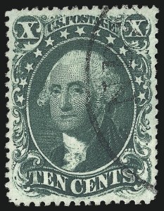 Sale 1084, Lot 3149, 10c-90c 1857-60 Issue (Scott 31-39)