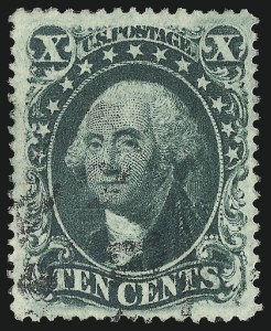 Sale 1084, Lot 3158, 10c-90c 1857-60 Issue (Scott 31-39)
