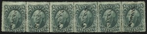 Sale 1084, Lot 3159, 10c-90c 1857-60 Issue (Scott 31-39)