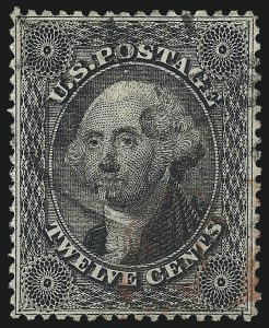 Sale 1084, Lot 3163, 10c-90c 1857-60 Issue (Scott 31-39)