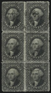 Sale 1084, Lot 3167, 10c-90c 1857-60 Issue (Scott 31-39)