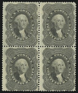 Sale 1084, Lot 3171, 10c-90c 1857-60 Issue (Scott 31-39)