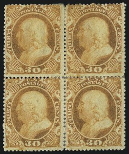 Sale 1084, Lot 3175, 10c-90c 1857-60 Issue (Scott 31-39)