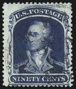 Sale 1084, Lot 3179, 10c-90c 1857-60 Issue (Scott 31-39)