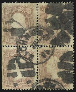 Sale 1084, Lot 3244, 1867-68 Grilled Issue (Scott 79-91)