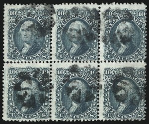 Sale 1084, Lot 3264, 1867-68 Grilled Issue (Scott 79-91)