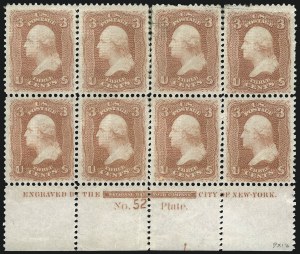 Sale 1084, Lot 3274, 1867-68 Grilled Issue, cont. (Scott 92-101)