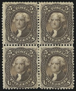 Sale 1084, Lot 3277, 1867-68 Grilled Issue, cont. (Scott 92-101)