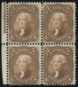 Sale 1084, Lot 3279, 1867-68 Grilled Issue, cont. (Scott 92-101)