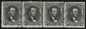 Sale 1084, Lot 3287, 1867-68 Grilled Issue, cont. (Scott 92-101)