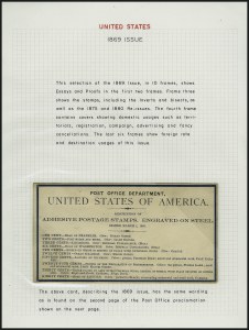 Sale 1084, Lot 3309, 1869 Pictorial Issue (Scott 112-122)