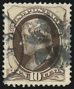 Sale 1084, Lot 3376, 1870-71 National Bank Note Co. Grilled Issue (Scott 134-144)