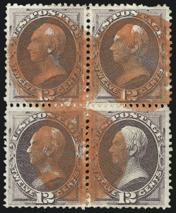 Sale 1084, Lot 3401, 1870-71 National Bank Note Co. Ungrilled Issue (Scott 145-155)