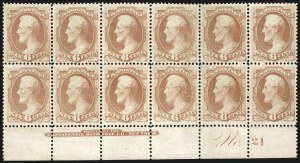 Sale 1084, Lot 3422, 1873 Continental Bank Note Co. Issue (Scott 156-179)