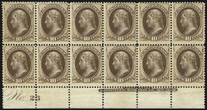 Sale 1084, Lot 3426, 1873 Continental Bank Note Co. Issue (Scott 156-179)