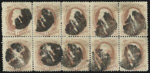 Sale 1084, Lot 3451, 1879 American Bank Note Co. Issue (Scott 182-191)
