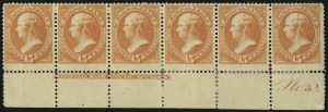 Sale 1084, Lot 3455, 1879 American Bank Note Co. Issue (Scott 182-191)