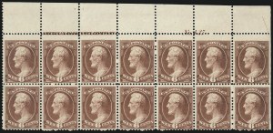 Sale 1084, Lot 3468, 1881-88 American Bank Note Co. Issues (Scott 205-218)