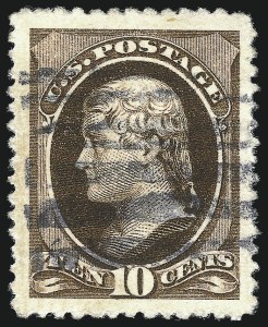 Sale Number 1084, Lot Number 3472, 1881-88 American Bank Note Co. Issues (Scott 205-218) Sale Number 1084, Lot Number 3472, 1881-88 American Bank Note Co. Issues (Scott 205-218)