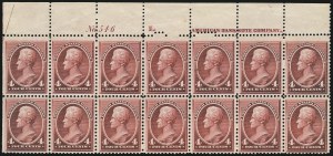 Sale 1084, Lot 3481, 1881-88 American Bank Note Co. Issues (Scott 205-218)