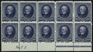 Sale 1084, Lot 3512, 1890-93 Issue (Scott 219-229)