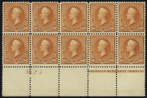 Sale 1084, Lot 3517, 1890-93 Issue (Scott 219-229)