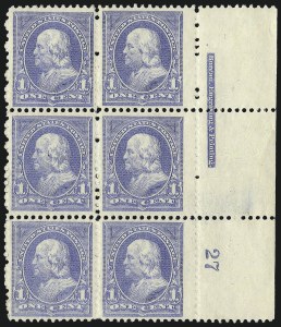 Sale 1084, Lot 3559, 1894 Unwatermarked Bureau Issue (Scott 246-263)
