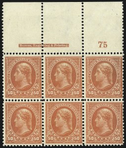 Sale 1084, Lot 3620, 1895 Watermarked Bureau Issue (Scott 264-278)