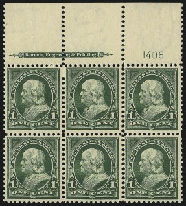 Sale 1084, Lot 3638, 1897-1903 Change of Colors Bureau Issue (Scott 279-284)