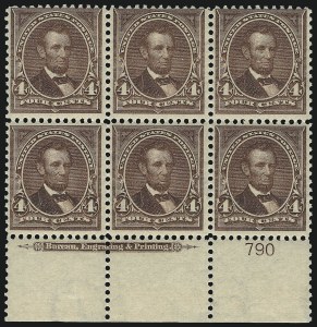 Sale 1084, Lot 3647, 1897-1903 Change of Colors Bureau Issue (Scott 279-284)