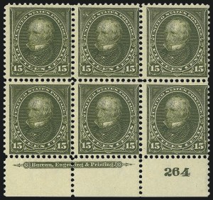 Sale 1084, Lot 3652, 1897-1903 Change of Colors Bureau Issue (Scott 279-284)