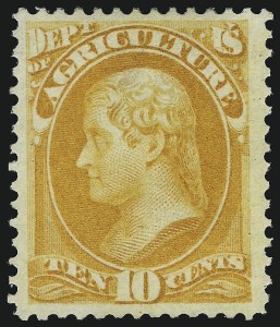 Sale 1085, Lot 4013, Agriculture Department (Scott O1-O9)