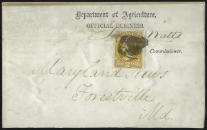 Sale 1085, Lot 4020, Agriculture Department (Scott O1-O9)