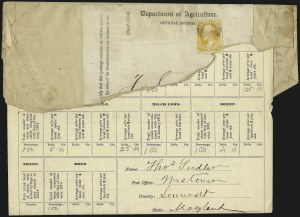 Sale 1085, Lot 4023, Agriculture Department (Scott O1-O9)