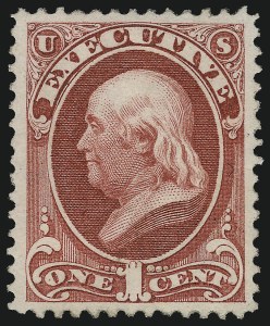 Sale 1085, Lot 4026, Executive Department (Scott O10-O14)