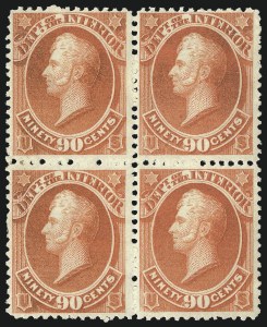 Sale 1085, Lot 4040, Interior Department (Scott O15-O24)