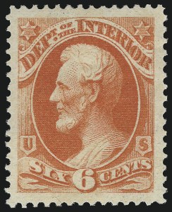 Sale 1085, Lot 4042, Interior Department (Scott O15-O24)