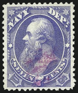 Sale Number 1085, Lot Number 4066, Navy Department (Scott O35-O45)