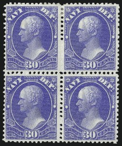 Sale 1085, Lot 4072, Navy Department (Scott O35-O45)