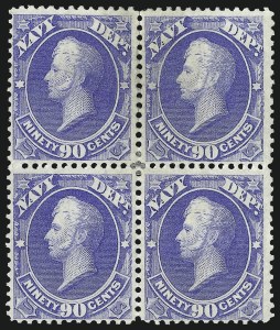 Sale 1085, Lot 4074, Navy Department (Scott O35-O45)