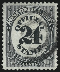 Sale 1085, Lot 4081, Post Office Department (Scott O47-O56)
