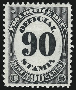 Sale 1085, Lot 4083, Post Office Department (Scott O47-O56)