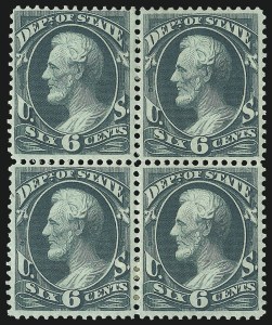 Sale 1085, Lot 4091, State Department (Scott O57-O71)