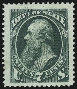 Sale 1085, Lot 4092, State Department (Scott O57-O71)