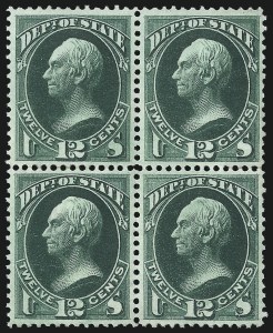 Sale 1085, Lot 4093, State Department (Scott O57-O71)
